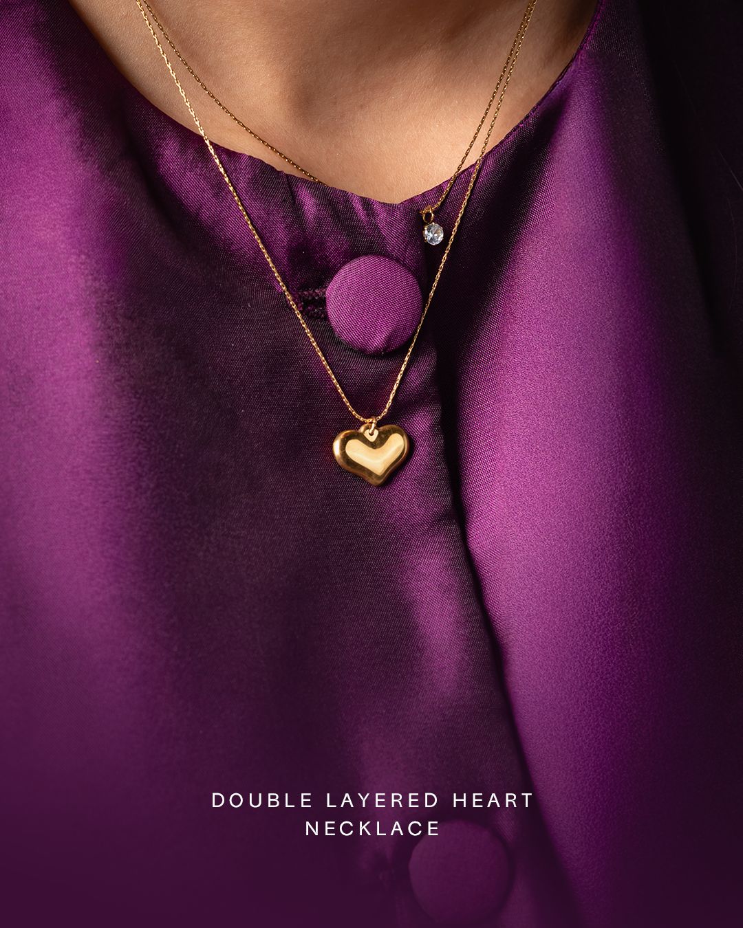 Double Layered Heart Necklace