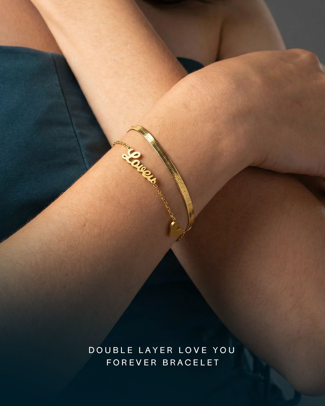 Double Layer Love You Forever Bracelet