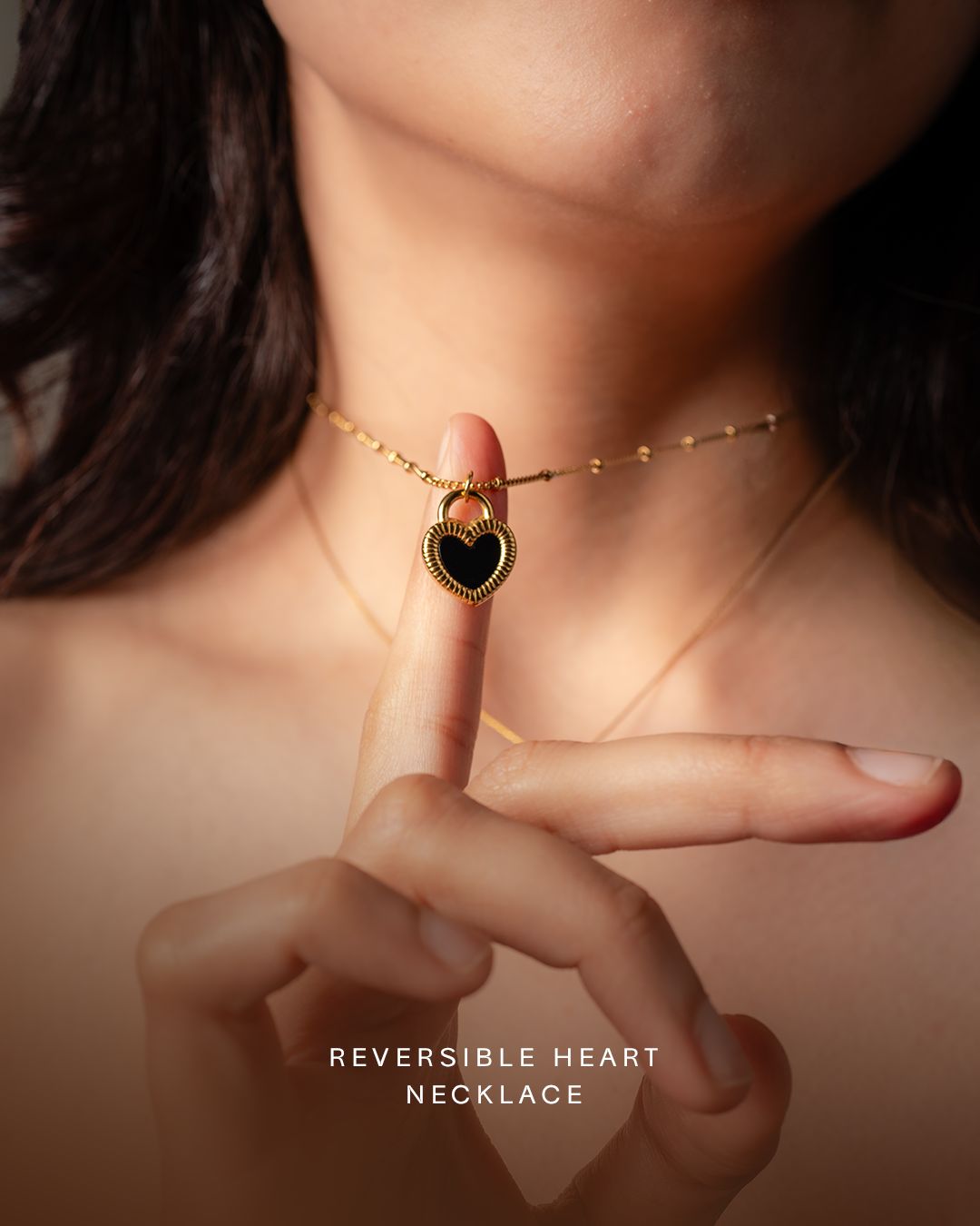 Reversible Heart Necklace