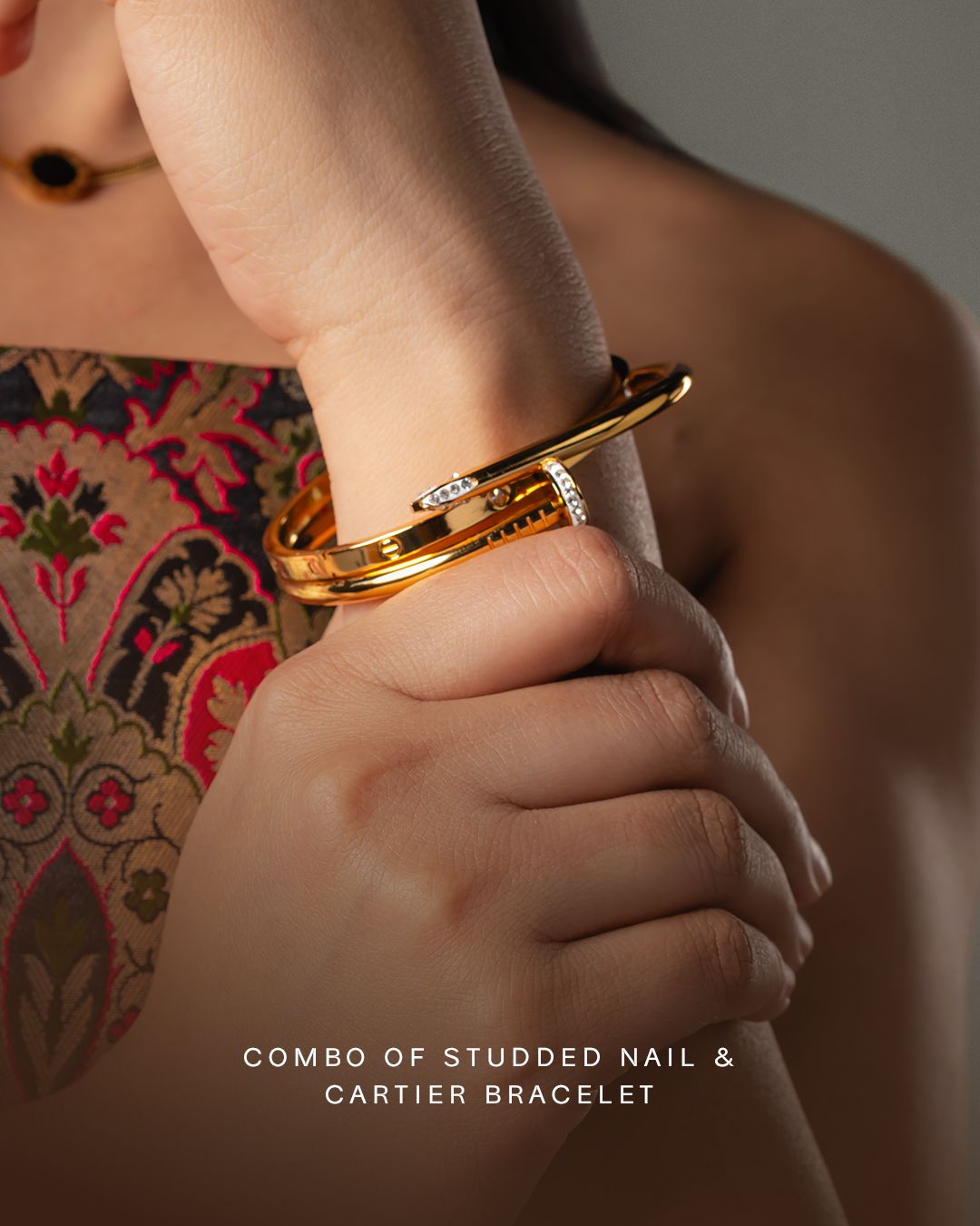 Combo of Studded Nail & Cartier